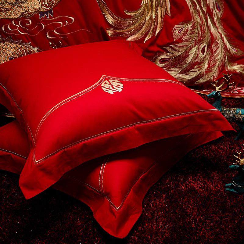 6婚庆大红喜庆纯棉靠垫枕套抱枕一对60*60C结婚房陪嫁礼床上,农机/农具/农膜,播种栽苗器/地膜机,淘宝优惠券,粉丝福利购,淘宝优惠卷