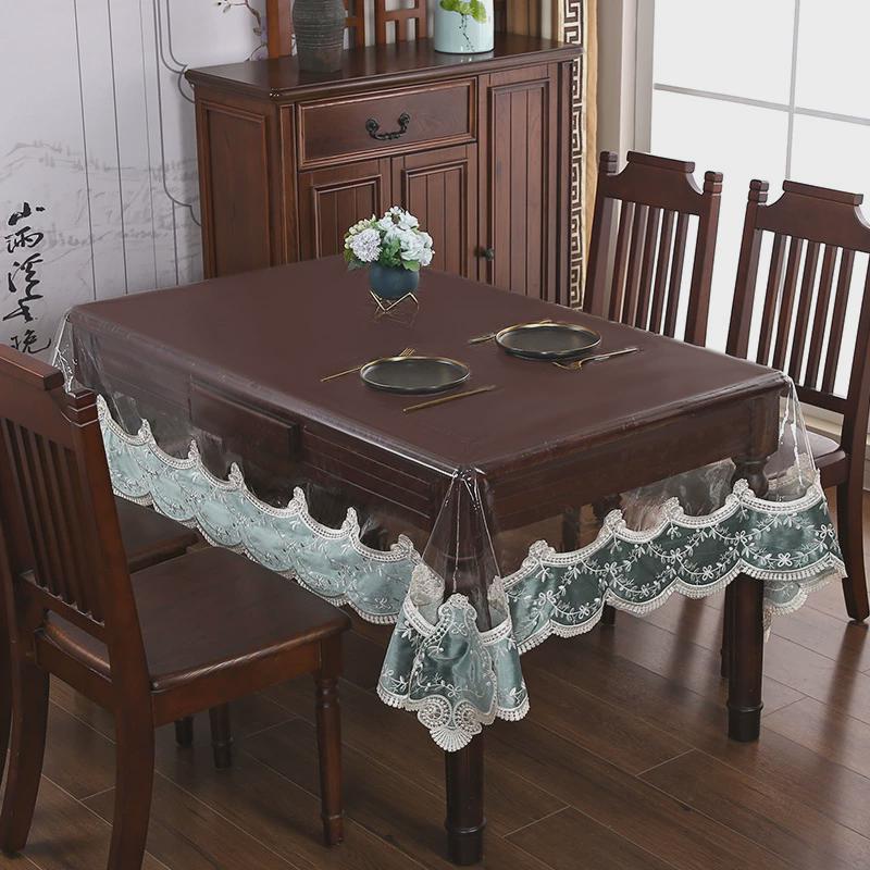 欧式桌布塑料透明餐桌垫pvc免洗台布桌布防水防烫软玻璃水晶板