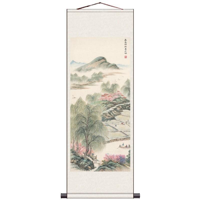 装饰画兰亭序画心国画书法王羲之装裱卷轴手卷画芯客厅卧室挂画