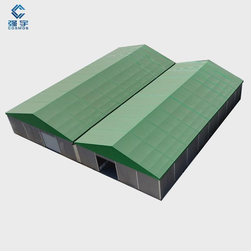 20x30户外篷房工业仓储大棚abs墙体临时铝合金人字顶结构仓库蓬房