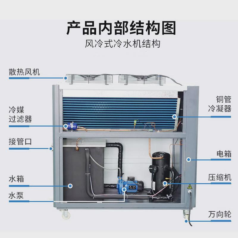 厂家风冷式冷水机组制冷机冷冻机注塑模具低温冷水机工业