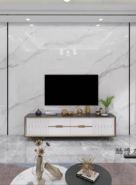 背景墙1200x2400大板瓷砖岩板连纹仿大理石纹客厅背景墙安装入户