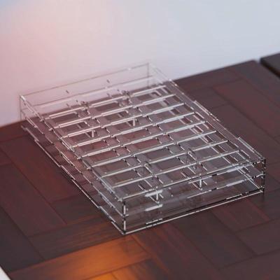 健身房亚克力洗浴会员卡钥匙手牌收纳盒抽屉格子分类整理小格子