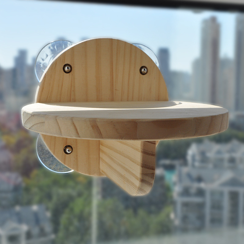 吸盘猫架猫咪墙壁壁挂猫爬架吸盘木质猫墙架玻璃用猫爬架边窗吸盘