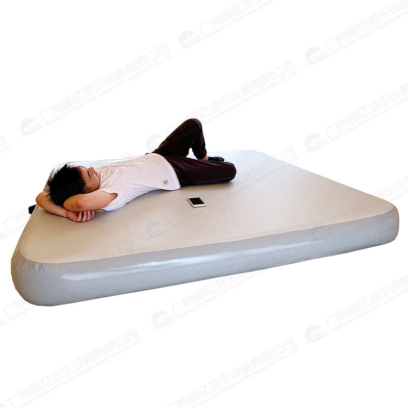 户外海上游艇水上充气浮台浮桥码头木纹厂家防滑水上充气床垫eva