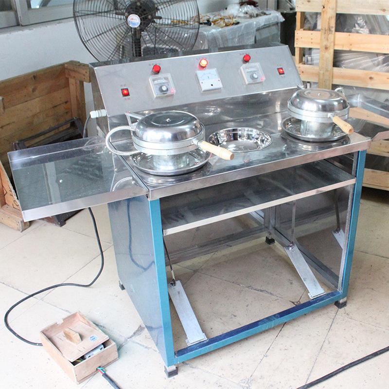 广东肉松双头蛋卷机不锈钢商用凤翔煎饼机薄饼蛋卷烘焙制作设备