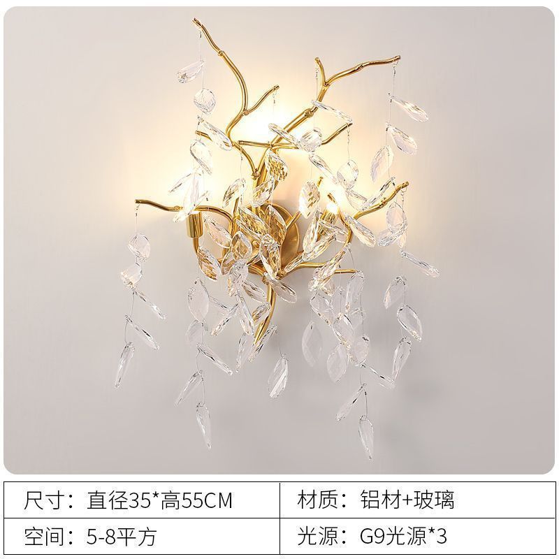 豪华别墅奢华树枝餐厅简美水晶吊灯高档客厅大灯法式大厅水晶灯具