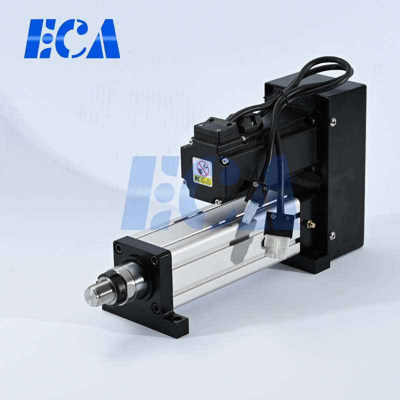 热销eca伺服电动缸高精度电动推杆折返式电动缸伸缩50kg大推力电