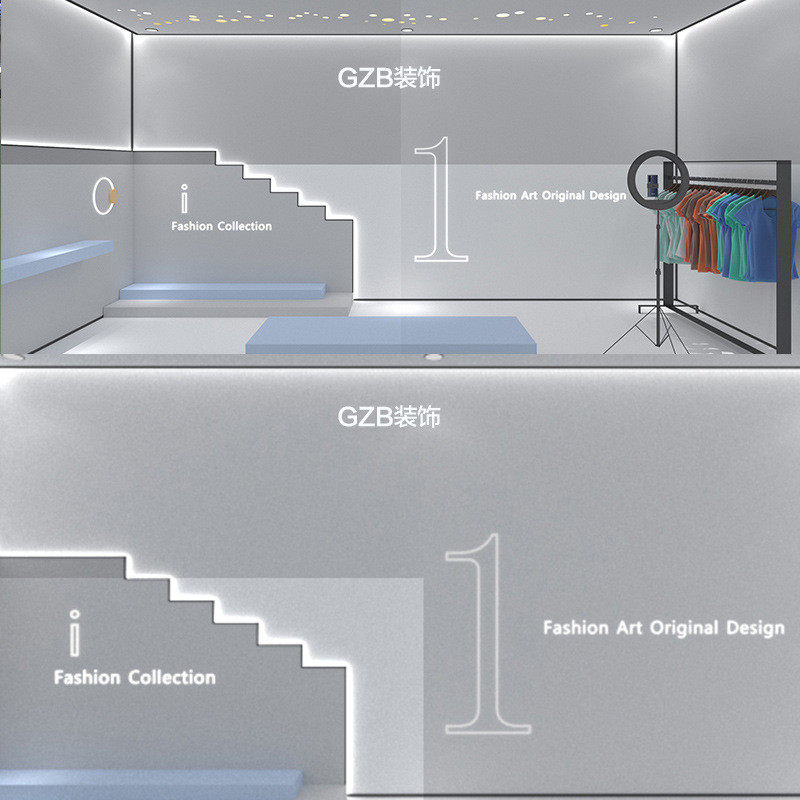 直播间展厅背景装饰壁纸网红打卡墙布美容院高级感3d立体磁吸挂画