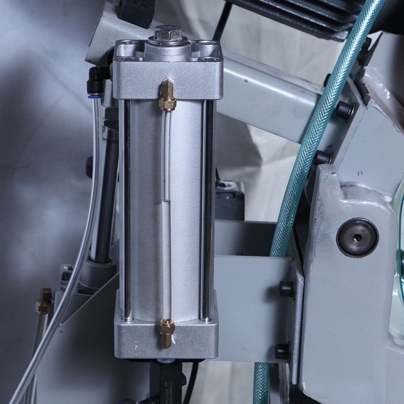 不锈钢铜铁手动无毛刺气动切管机小型半自动铝管下料圆棒切割机