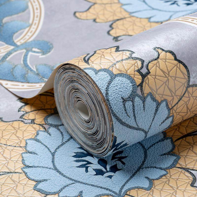 卧室加厚鹿皮绒大气欧式墙纸房间3d立体无纺布墙纸,家装主材,无纺布墙纸,淘宝优惠券,粉丝福利购,淘宝优惠卷