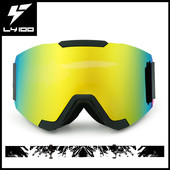 厂家直供磁吸可换镜片双层防雾镜片滑雪眼镜滑雪镜厂家批发