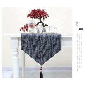 桌旗涤纶提花布艺桌布现货茶几旗现代简约桌垫餐桌盖布套装 中式 布