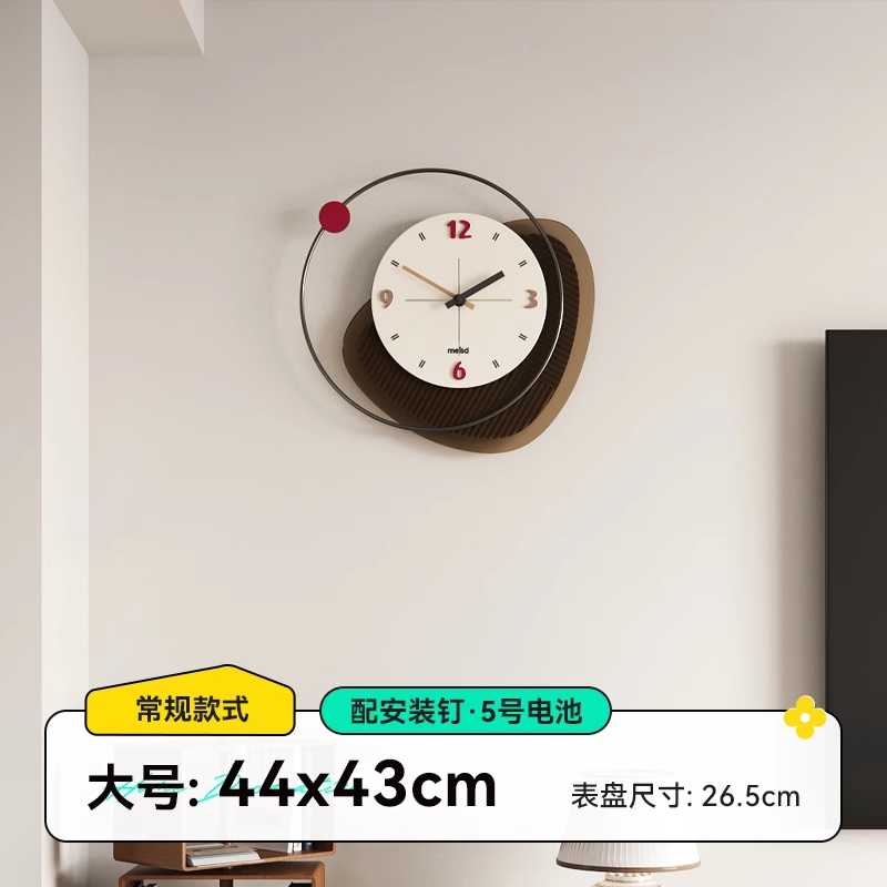 36n中古风挂钟客厅2024简约时钟挂墙欧式复古钟表新款轻奢感