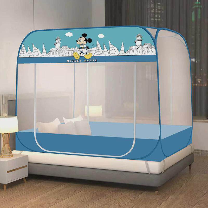 蒙古包家用免安装1.5米双人床1.8m方顶防尘蚊帐防摔大空间蚊帐,床上用品,蚊帐,淘宝优惠券,粉丝福利购,淘宝优惠卷