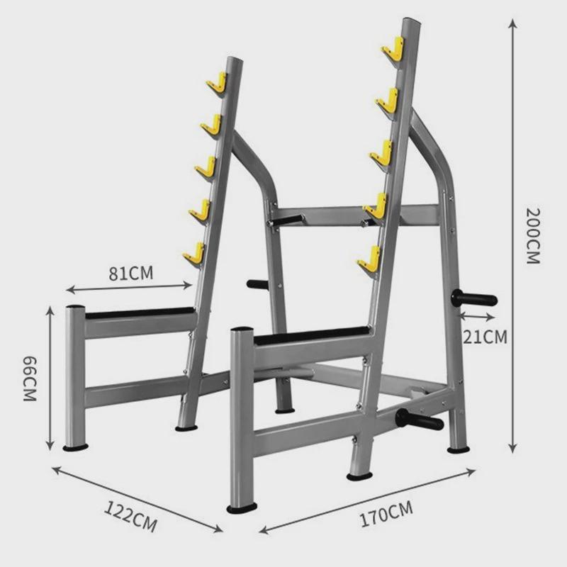 多功能半框式深蹲架商用举重床家用健身房卧推龙门架子杠铃架