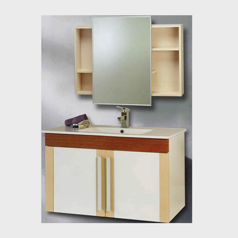 出口pvc欧式落地式浴室柜/木皮浴室柜生产厂家