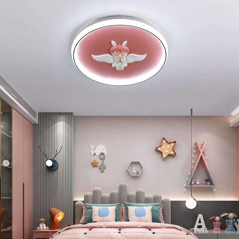 儿童房间灯LED护眼卧室吸顶灯男孩女孩公主房间灯创意简约卡通灯