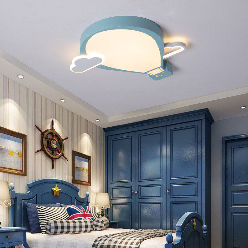 儿童房灯吸顶灯男孩卡通热气球灯具女孩公主房间灯装饰温馨可爱灯