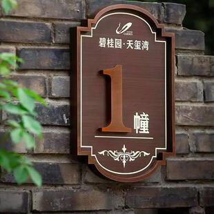 厂家定制房地产小区工厂楼栋号门牌号指示牌导视牌方向牌