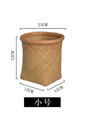 s83v批发草编收纳篮收纳桶插花篮竹编画轴篮洗衣篮藤编字画书法收