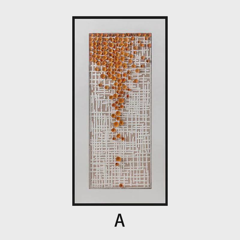 简约手工绕线实物立体挂画新中式客厅装饰画卧室酒店玄关工艺画