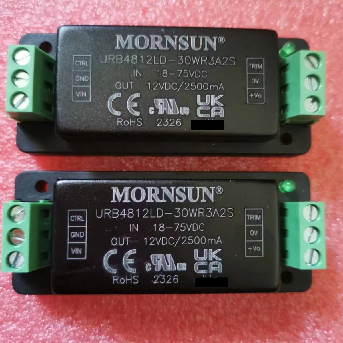 URB4812LD-30WR3A2S金升阳DC-DC电源模块18-75V转12V2.5A接线底座