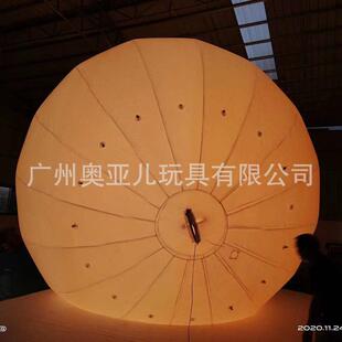 网红充气升空球pvc八大气模热气球行星球带灯装饰户外空飘球厂家