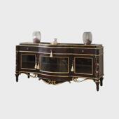 奢华玄关柜装 欧式 全实木手工雕花餐边柜法式 饰别墅储物柜家具