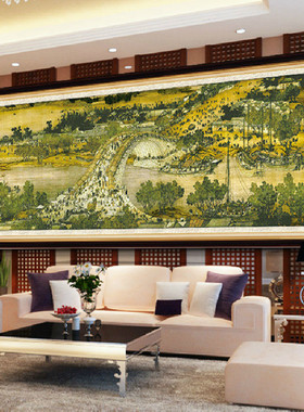 热销mnx2清明上河图十大2022新款自己手工十字绣线绣2021客厅满绣