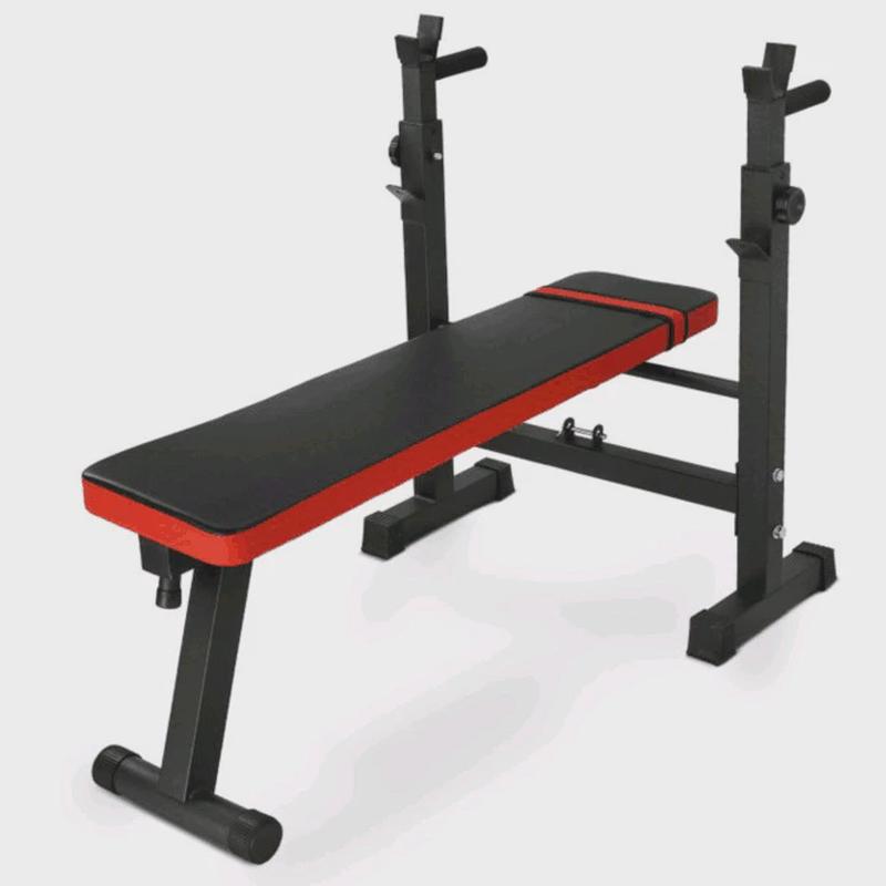 家用卧推架举重床套装杠铃可调节多功能架健身折叠哑铃凳组合