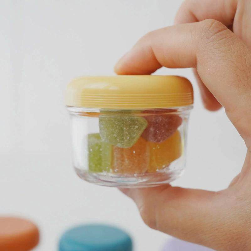 便携防潮酱料盒 食品级tritan材质 密封沙拉酱罐咖啡豆干粉盒65ml