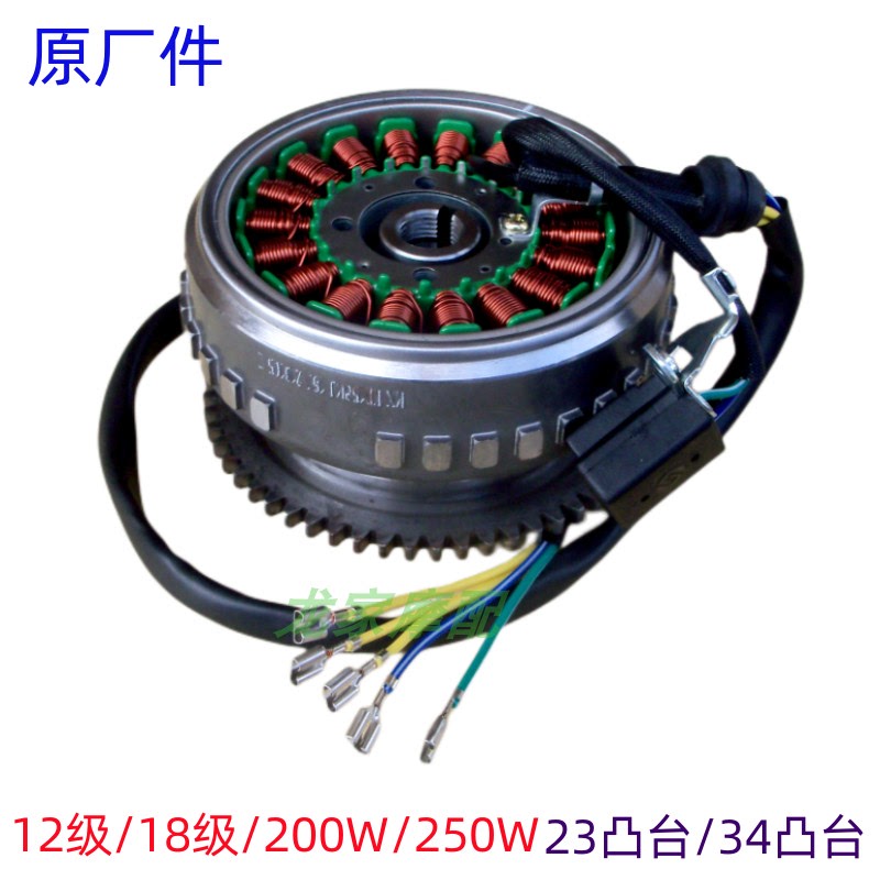 电喷CG125宗申150豪江12级18级隆鑫200摩托车磁电机飞轮线圈磁缸