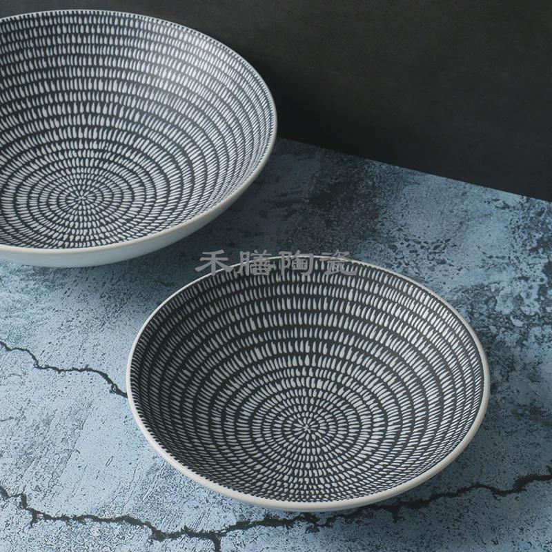 【某牌孤品】釉下彩荷花火锅碗【高端新骨瓷】家用米饭酱料碗