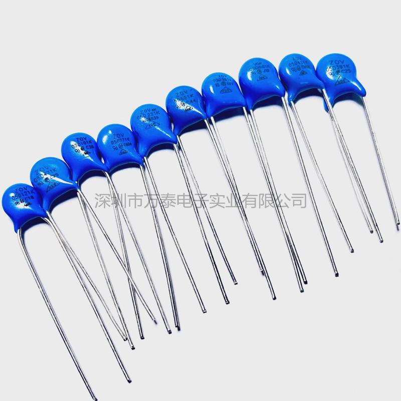压敏电阻器5D101/151/221/241/331/391/471/561/681K多种规格100V