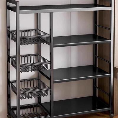 厨房置物架落地多层蔬菜收纳架家用多功能杂物架靠墙零食储物架子