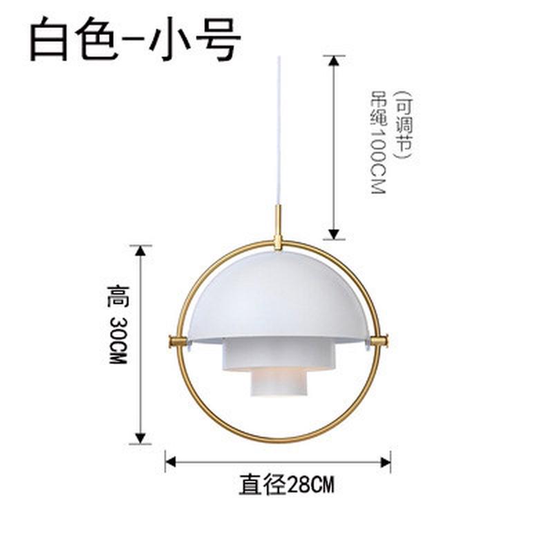 后现代设计师工业风吧台灯创意个性卧室床头长线餐厅吊灯金属吊灯