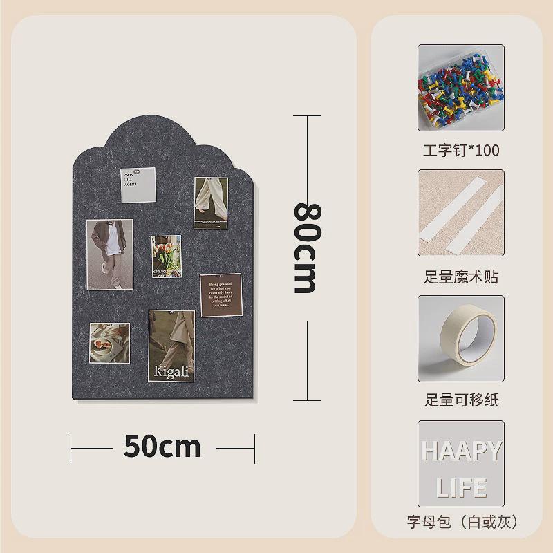 墙面软木板墙上新人包照片墙装饰创意毛毡墙贴毛毡板相片墙高级感