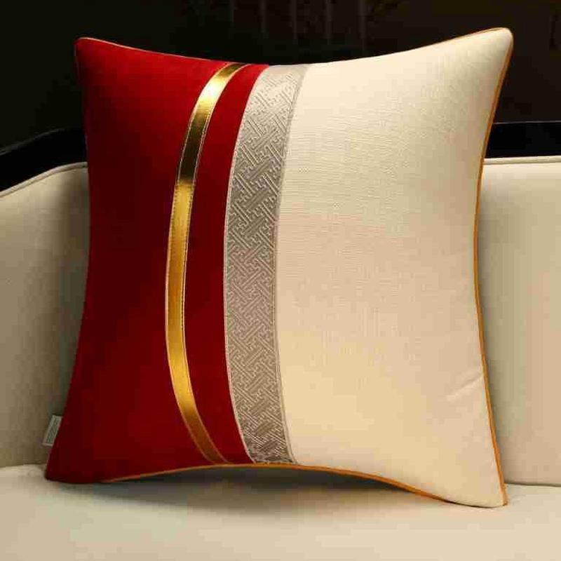 抱枕沙发客厅新中式靠垫高档含芯大号靠背垫含芯床头办公室腰靠枕