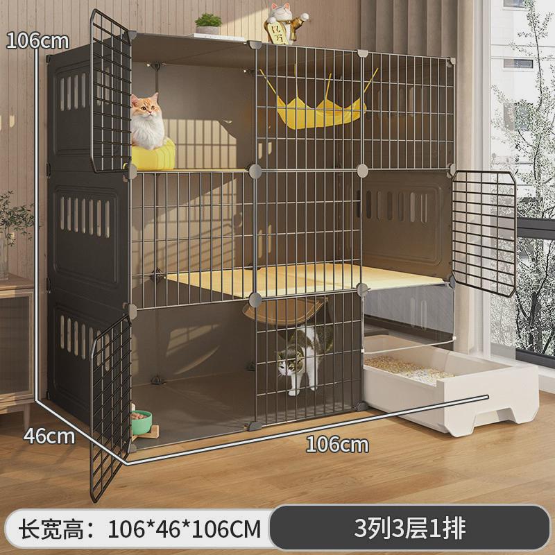 猫笼子带厕所抽屉式猫砂盆一体大家用加粗加固空间不占地猫屋别墅