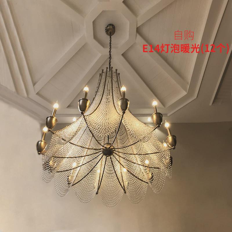 美式乡村客厅吊灯轻奢水晶吊灯餐厅灯卧室灯大气别墅大厅创意个性