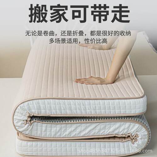 乳胶床垫软垫加厚家用1.8m榻榻米床垫子宿舍学生单人海绵垫被褥子