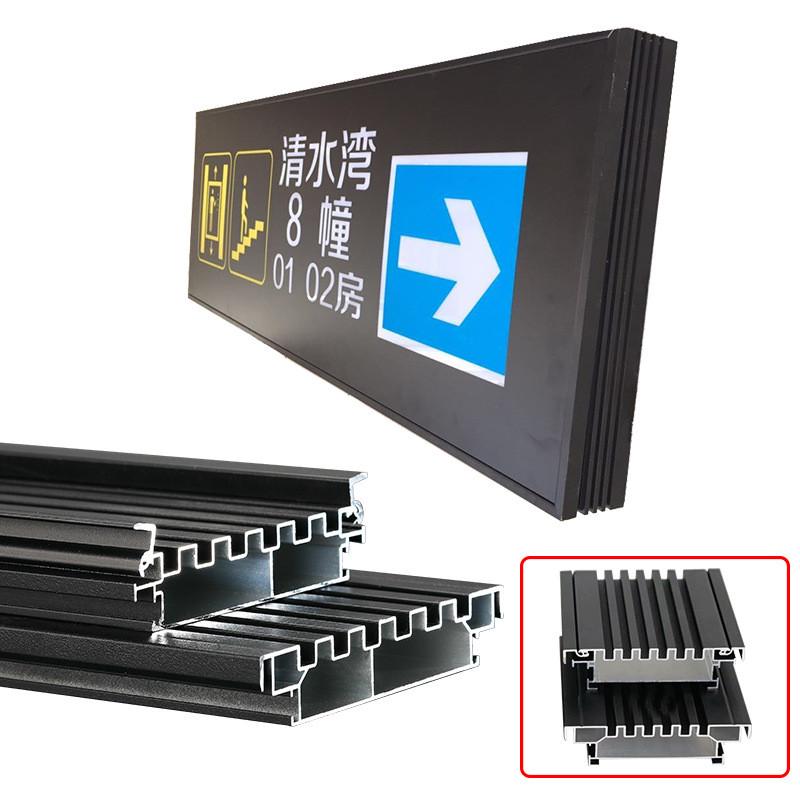 双面型材导向吊牌灯箱发光指示标识导视牌停车库医院灯箱成品定制