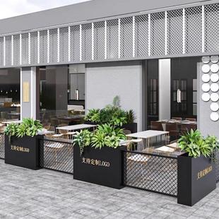 户外花箱市政售楼部广场商业街外组合花架隔断围栏花槽花坛摆