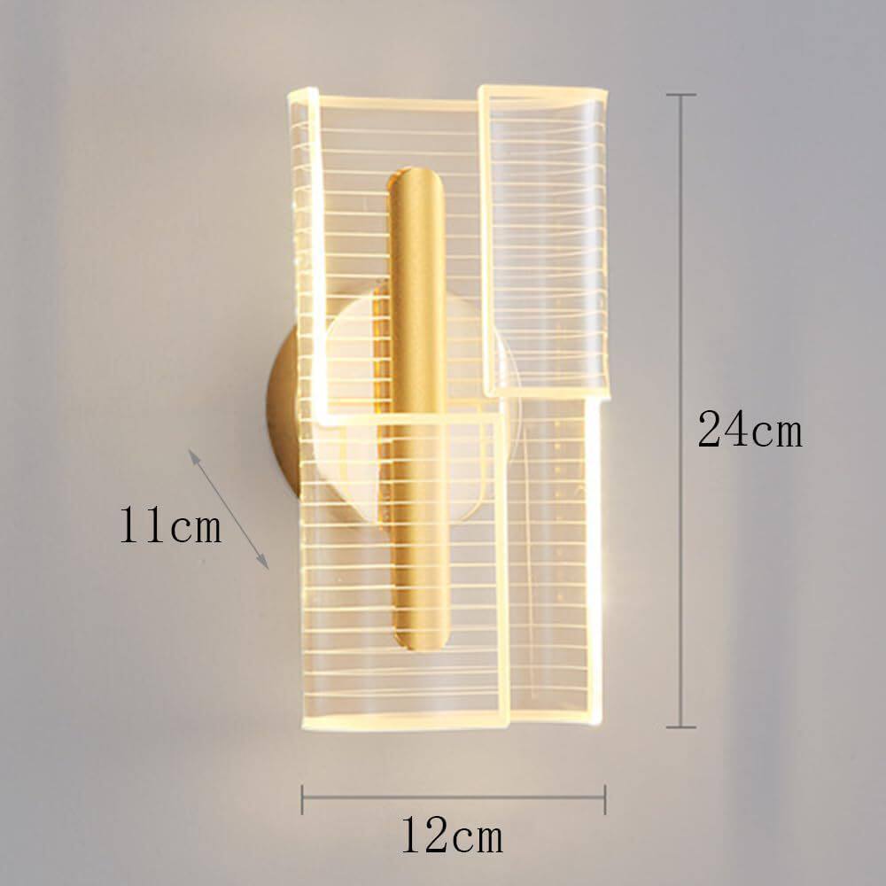 现代简约亚克力导光壁灯背景墙客厅极简北欧艺术走廊楼梯led灯具
