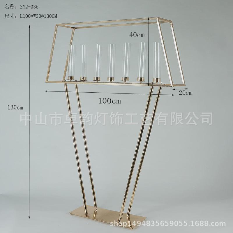 新款婚庆道具婚礼堂装饰用品婚庆活动签到处装饰烛台路引花架摆件