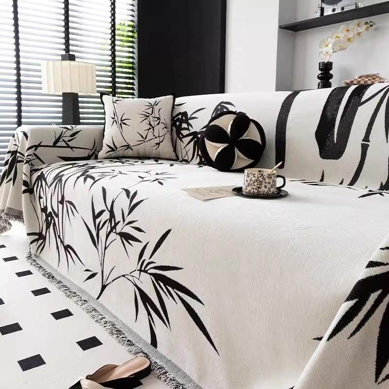 中式沙发巾盖防滑防抓四季通用全包客厅防尘罩一整张高级感沙发毯,居家布艺,沙发垫,淘宝优惠券,粉丝福利购,淘宝优惠卷