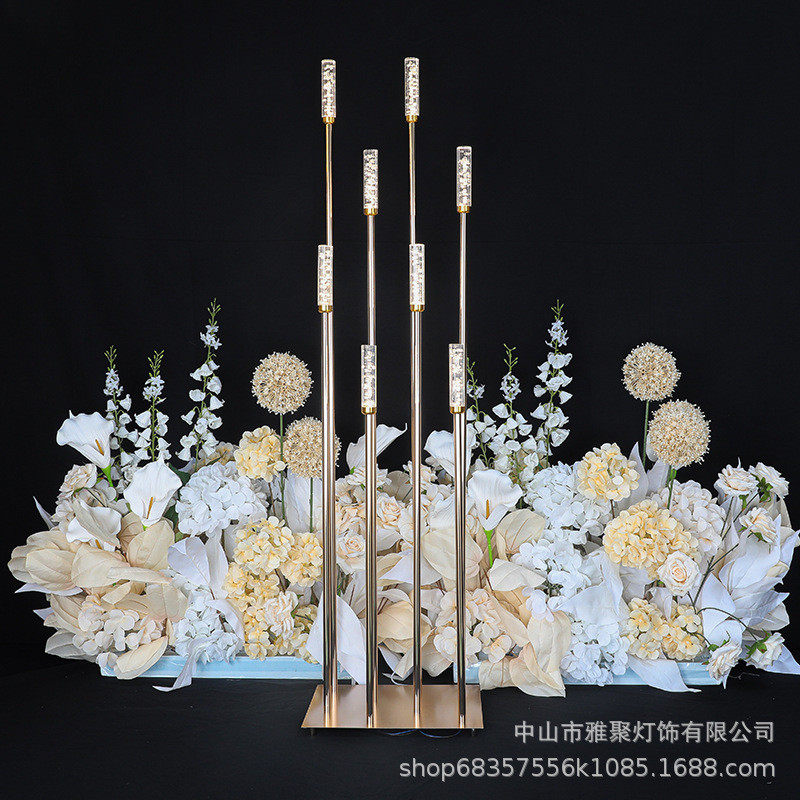 奥斯卡婚礼堂风格婚庆亚克力棒路引灯星光火柴灯路引摆件装饰灯