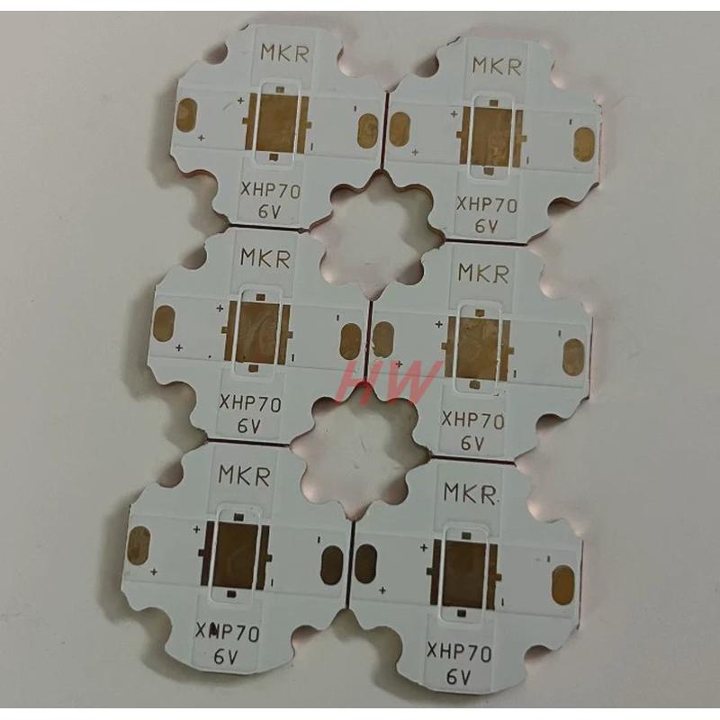 CREE XHP70 6V 25MM 热电分离紫铜基板 LED 灯珠 双灯3570