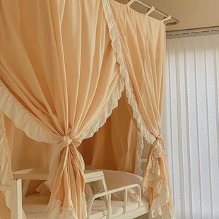 宿舍上铺支架上铺遮光u型一体床幔小清新白领新贵09床学生宿舍